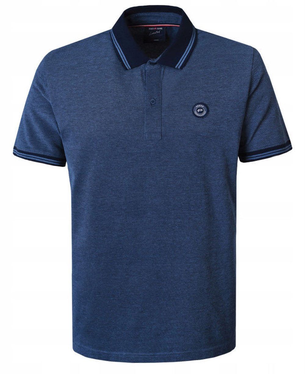 Męska, Bawełniana Koszulka Polo - Pako Jeans - Granatowa