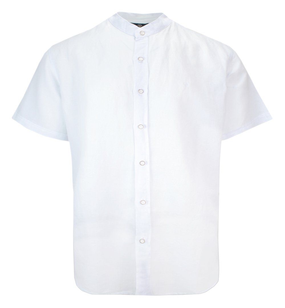 Koszula Casualowa, Biała ze Stójką, Jednokolorowa, Męska VIP STENDO
