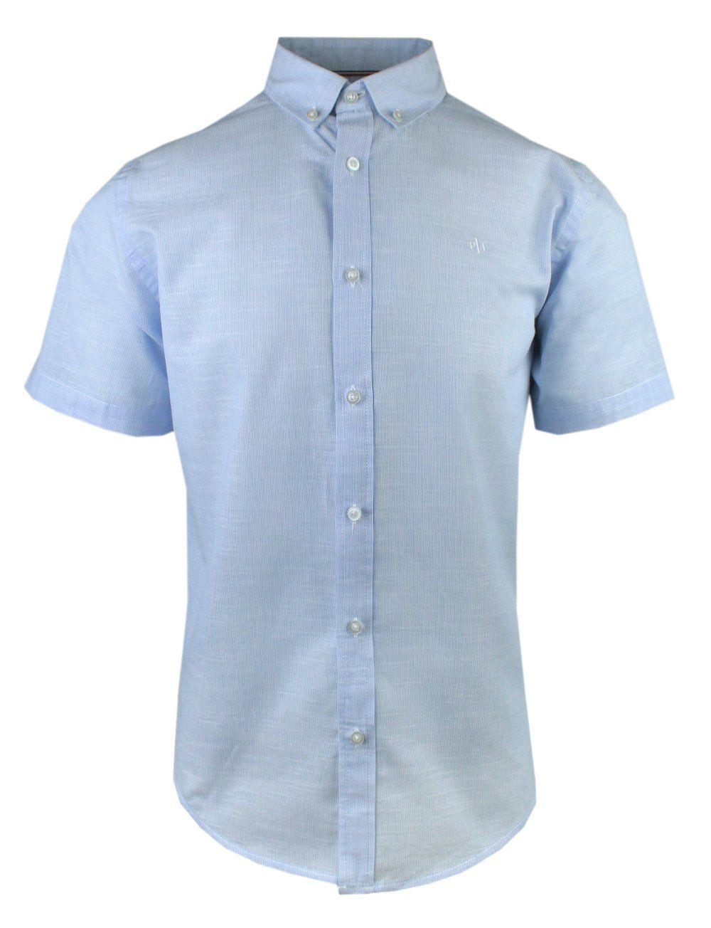 Weekendowa Koszula Męska, Krótki Rękaw - Pako Jeans - Błękit