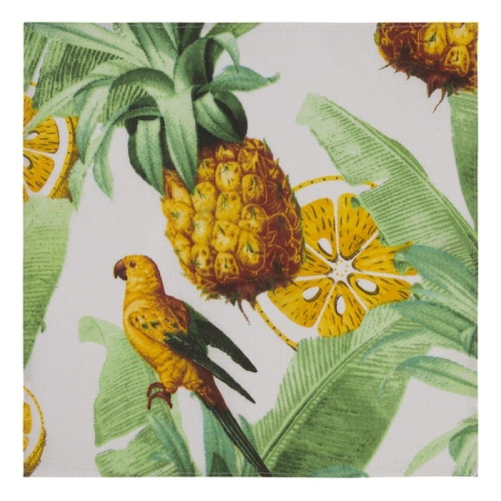 Poszetka Bawełniana - His Story - Papuga, Ananas, Dżungla