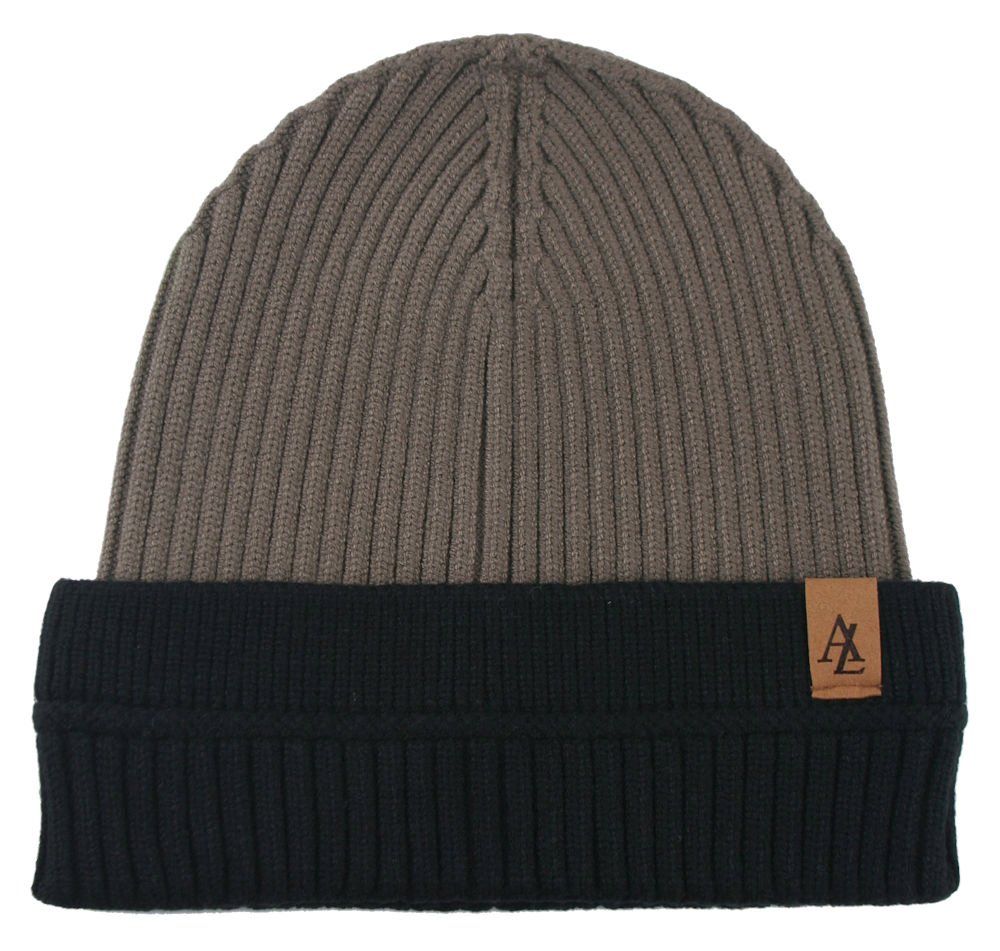 Jesienno-Zimowa Czapka (beanie) – Alties - Beżowa z Czernią