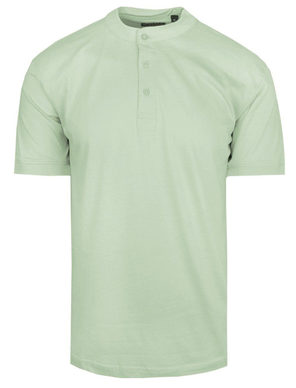 Męski T-Shirt na Stójce - Brave Soul - Kolor Miętowy