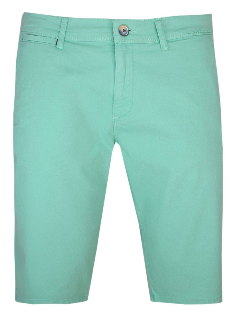 Spodenki Bawełniane, Miętowe Szorty Casualowe, Przed Kolano, Męskie