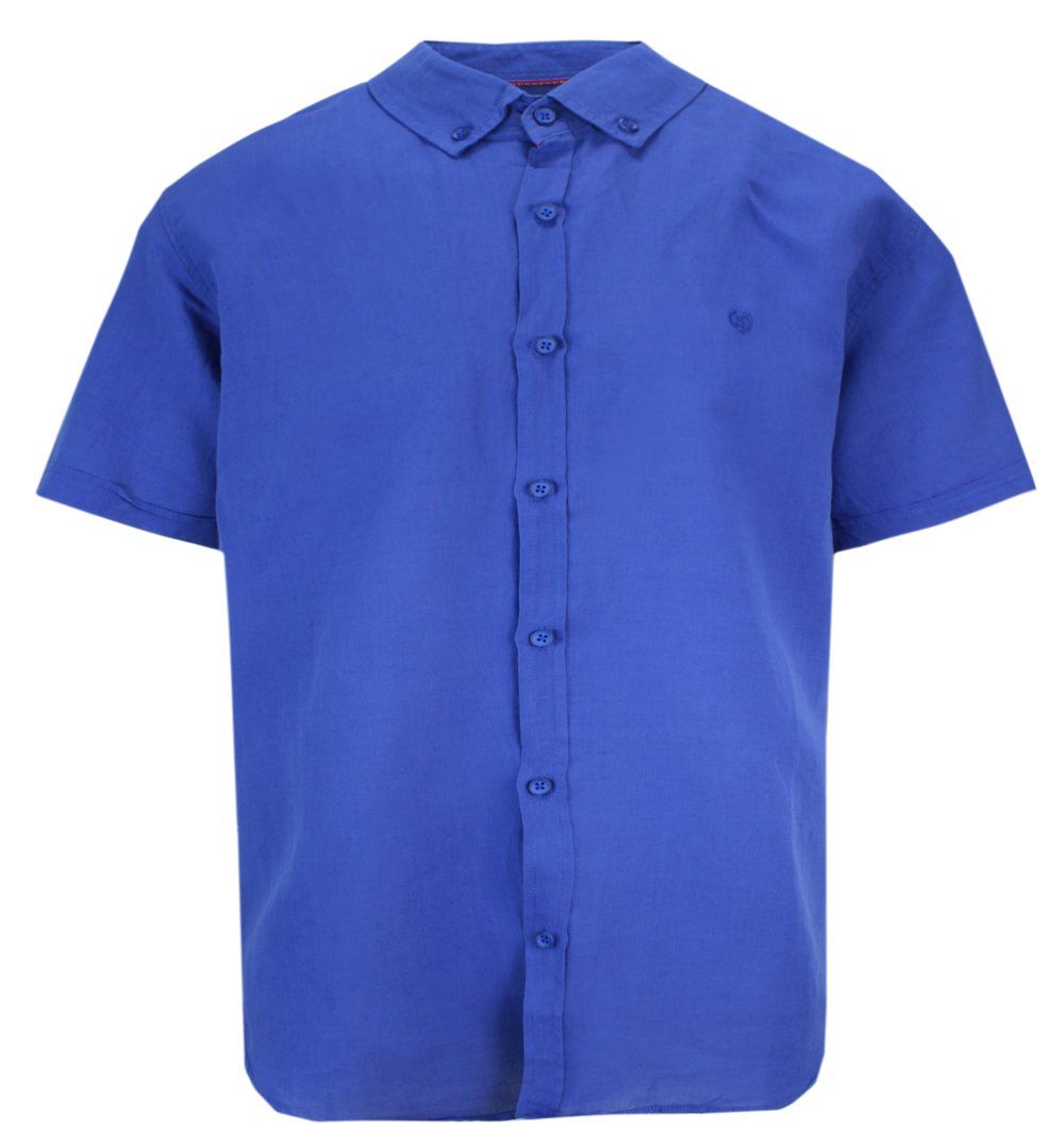 Koszula Casualowa, Chabrowa na Guziki, Jednokolorowa, Męska VIP STENDO