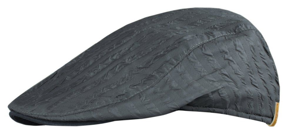 Przejściowy, Lekko Ocieplony Kaszkiet - Alties - Tłoczona Tkanina - Popiel