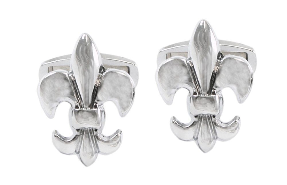 Tematyczne Spinki do Mankietów - Alties - Harcerska Lilijka Srebrna