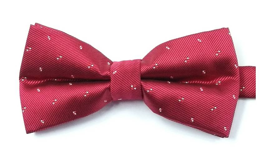 Czerwona Mucha w Drobny Wzór, Męska