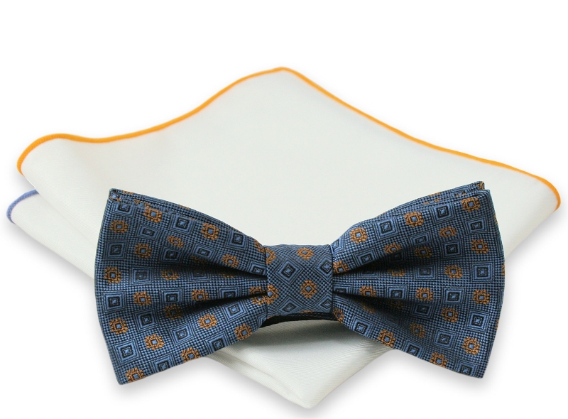 Stylowa mucha + poszetka - Chattier, Męska