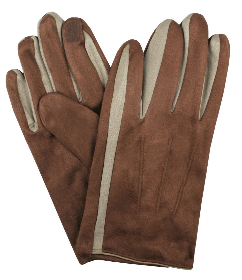 Miękkie i Delikatne Rękawiczki Męskie - Bawełniane - Jasny Brąz