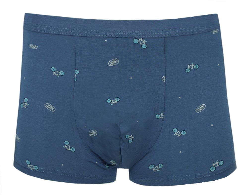 Obcisłe Bokserki, Majtki z Elastanem - Alties - Niebieskie, Rowerowy Motyw