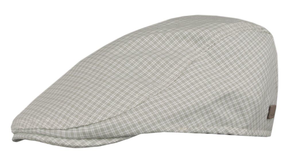 Lekki Kaszkiet Męski - Pako Jeans - Drobna Kratka, Delikatny Beż