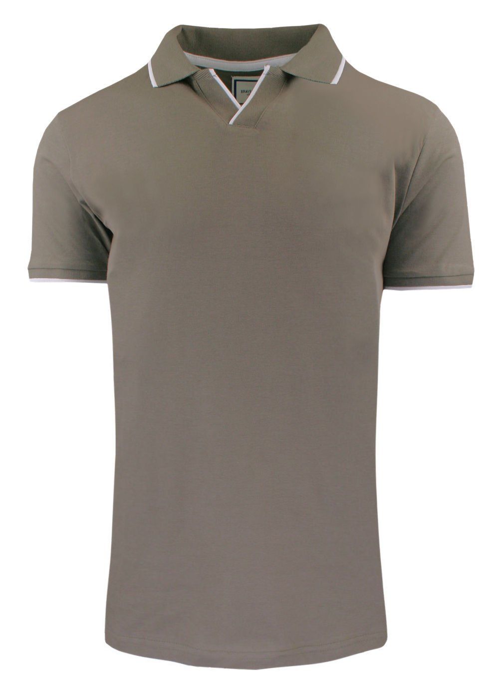 Oryginalna Koszulka Polo - Brave Soul - Taupe (Beż z Szarością)