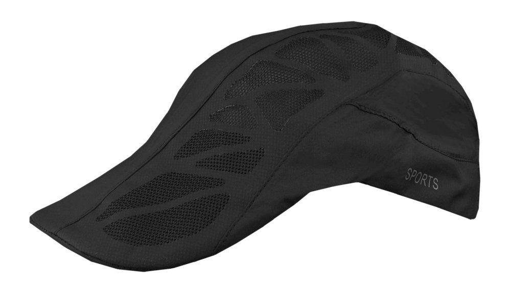 Lekki i Przewiewny Kaszkiet z Syntetycznej Tkaniny - Pako Jeans - Czarny