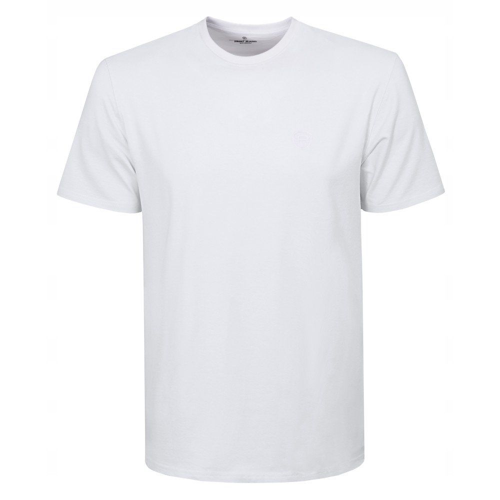 Koszulka Męska (T-Shirt) - Pako Jeans - Biała, Dekolt U-Neck (Okrągły)