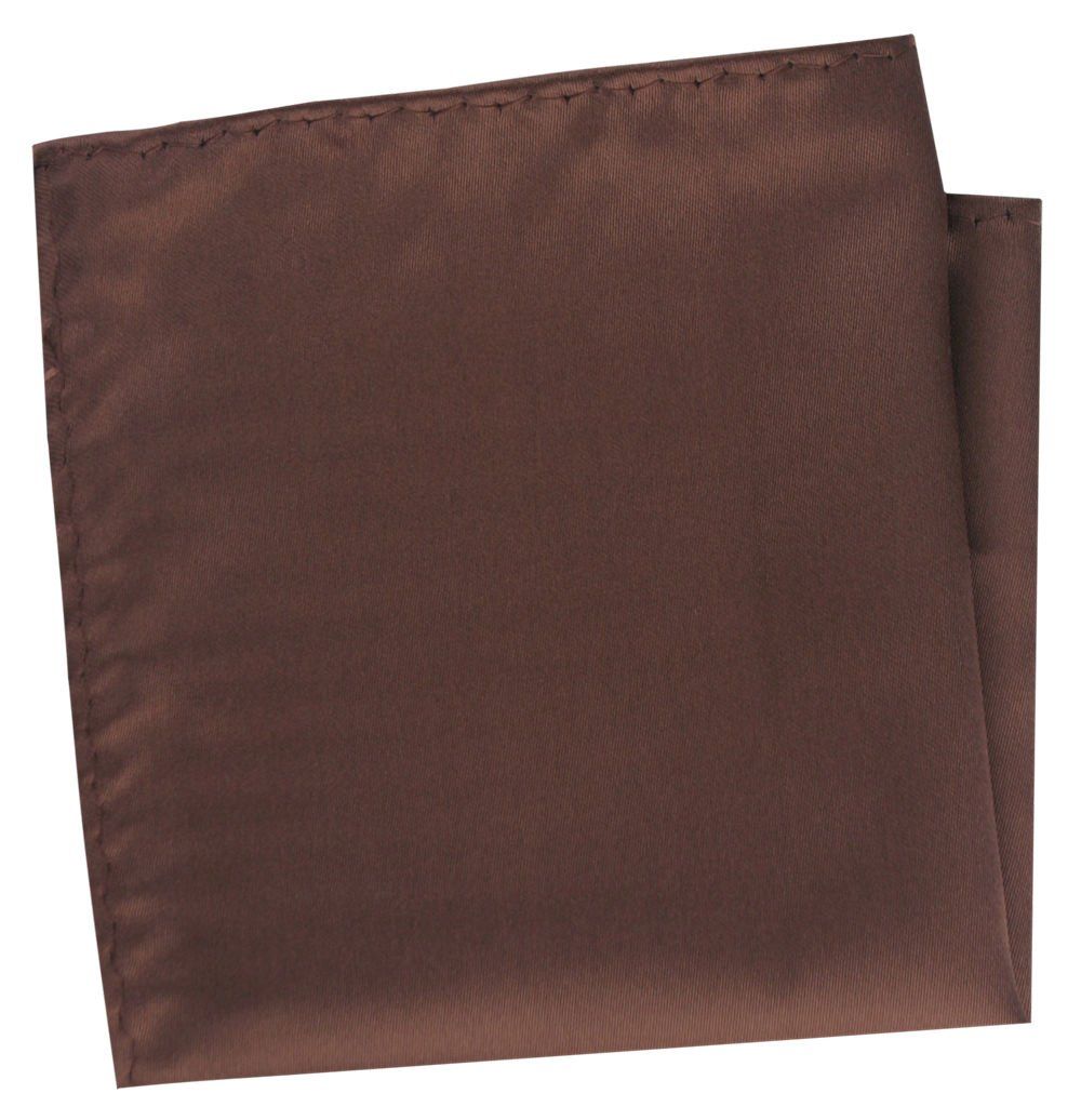 Poszetka Męska, Elegancka - Alties - Brązowa, Gładka, Jednokolorowa