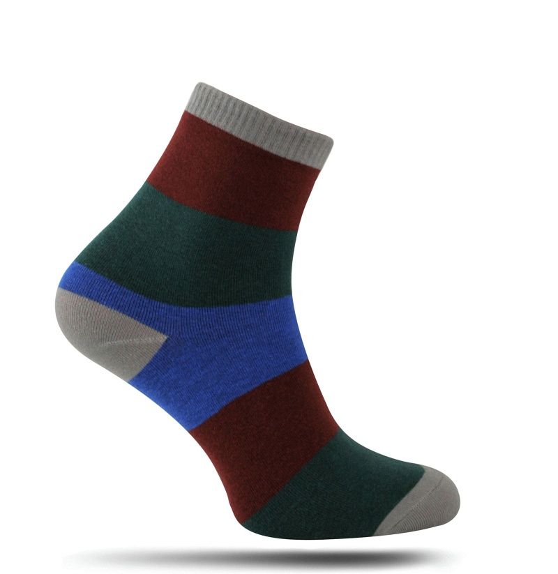 Krótkie Skarpetki Męskie Chattier - Kolorowe Pasy, Rozmiar Uniwersalny