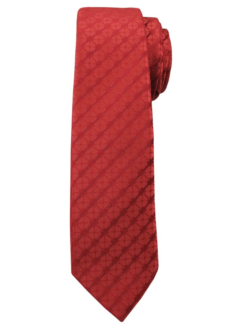Modny i Elegancki Krawat Alties - Czerwony, Drobna Faktura