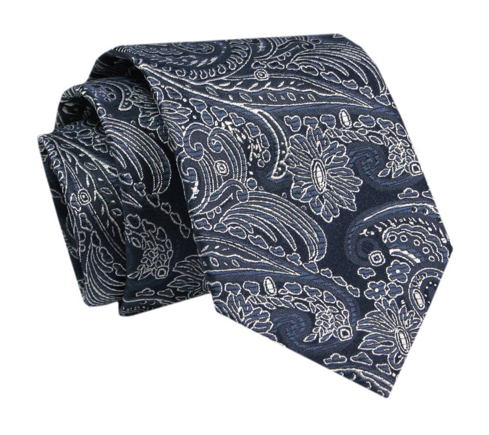 Elegancki, Klasyczny, Męski Krawat -ALTIES - Grantat w Orientalny Wzór