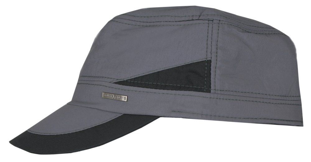 Czapka Szara Patrolówka, z Polarem, Jesienno-Zimowa, z Nausznikami i Regulacją -JAREK