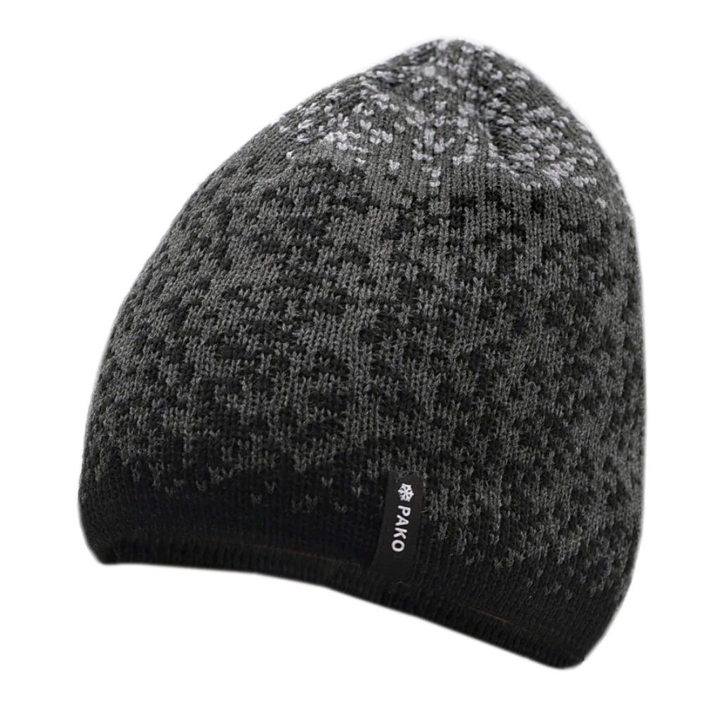 Czapka Zimowa, Czarna Ciepła, Dziergana, Klasyczna, Podszyta Polarem, Męska -Pako Jeans