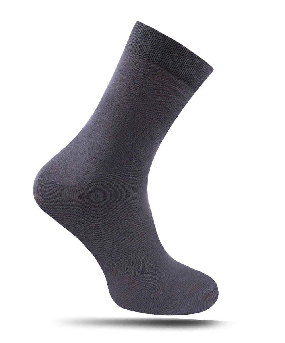 Skarpetki Męskie, Jednokolorowe, Bezuciskowe, BAWEŁNA - NADIR - Ciemna Stal