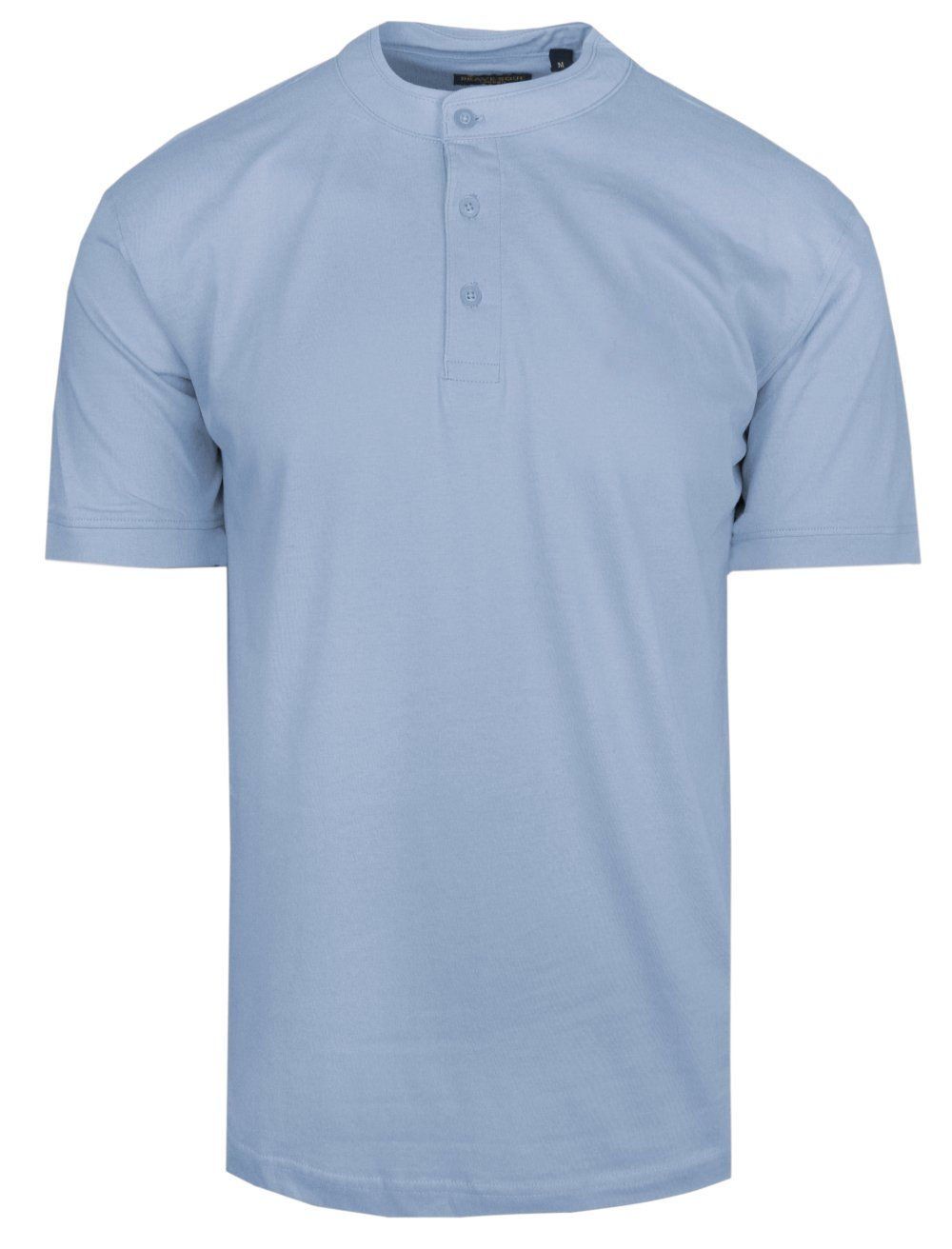 Męski T-Shirt na Stójce - Brave Soul - Niebieski