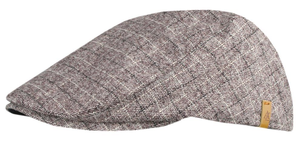 Lekko Ocieplony Kaszkiet - Alties - Drobna Kratka - Beż