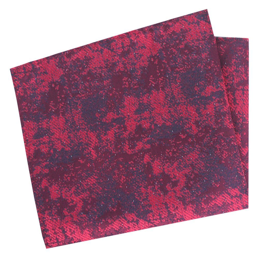 Poszetka Męska, Elegancka - Alties - Odcienie Czerwieni, Melanżowy Wzór