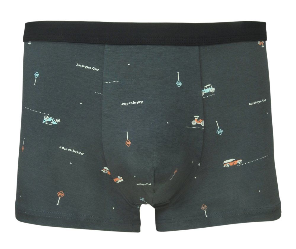 Bokserki Obcisłe, Grafitowe w Samochody, Bawełniane, Majtki z Elastanem -ALTIES