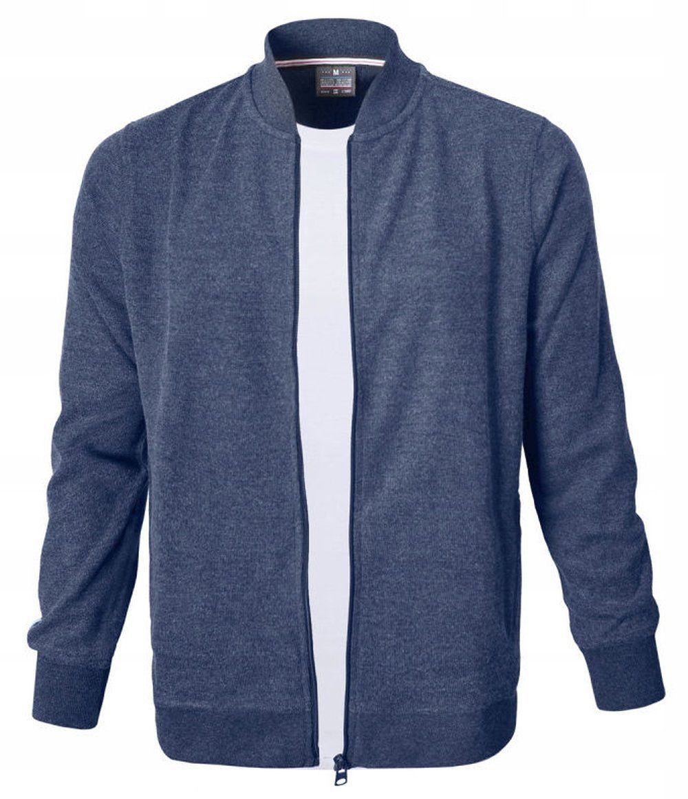 Wygodna, Rozpinana Bawełniana Bluza - Pako Jeans - Niebieska