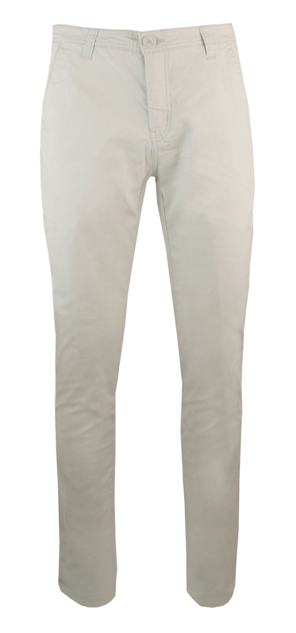 Wiosenno-Letnie, Bawełniane Spodnie (Chinos) - Pako Jeans - Jasny Beż (Ecru)