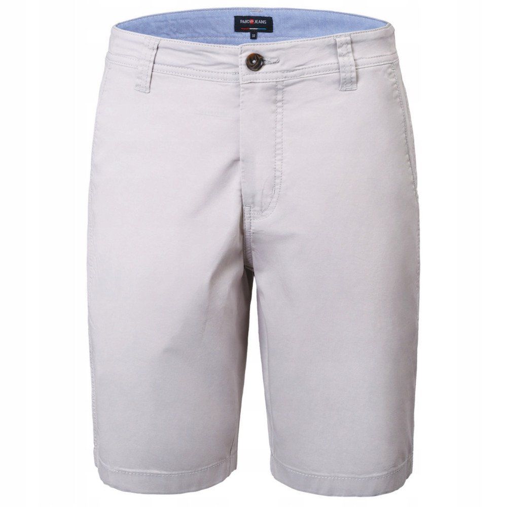 Męskie Szorty, Krótkie Spodenki - Pako Jeans - Beżowe