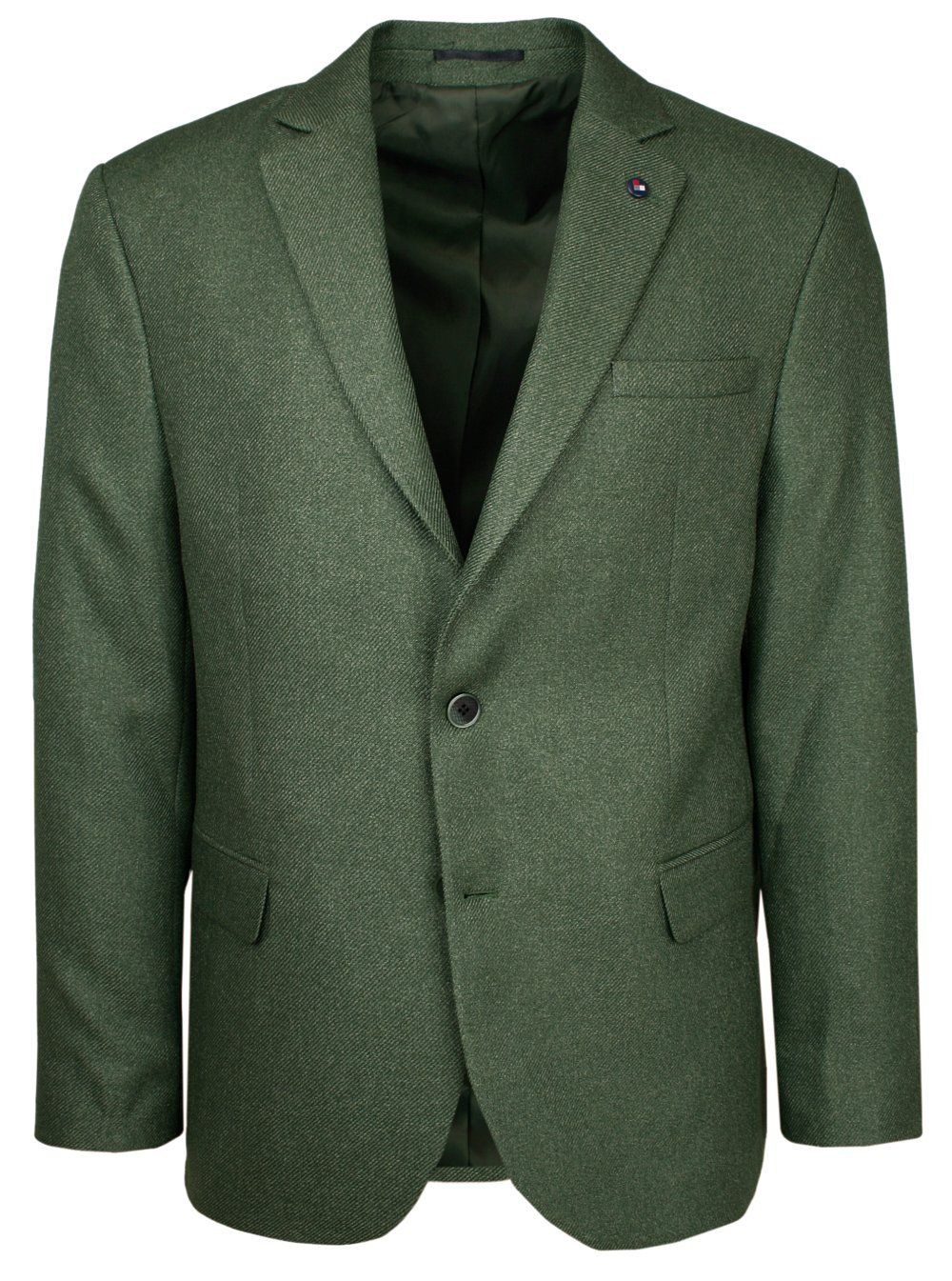 Marynarka, Zielona Casualowa, Taliowana, 2 Guziki, Dwa Rozcięcia, Slim -VICTORIO