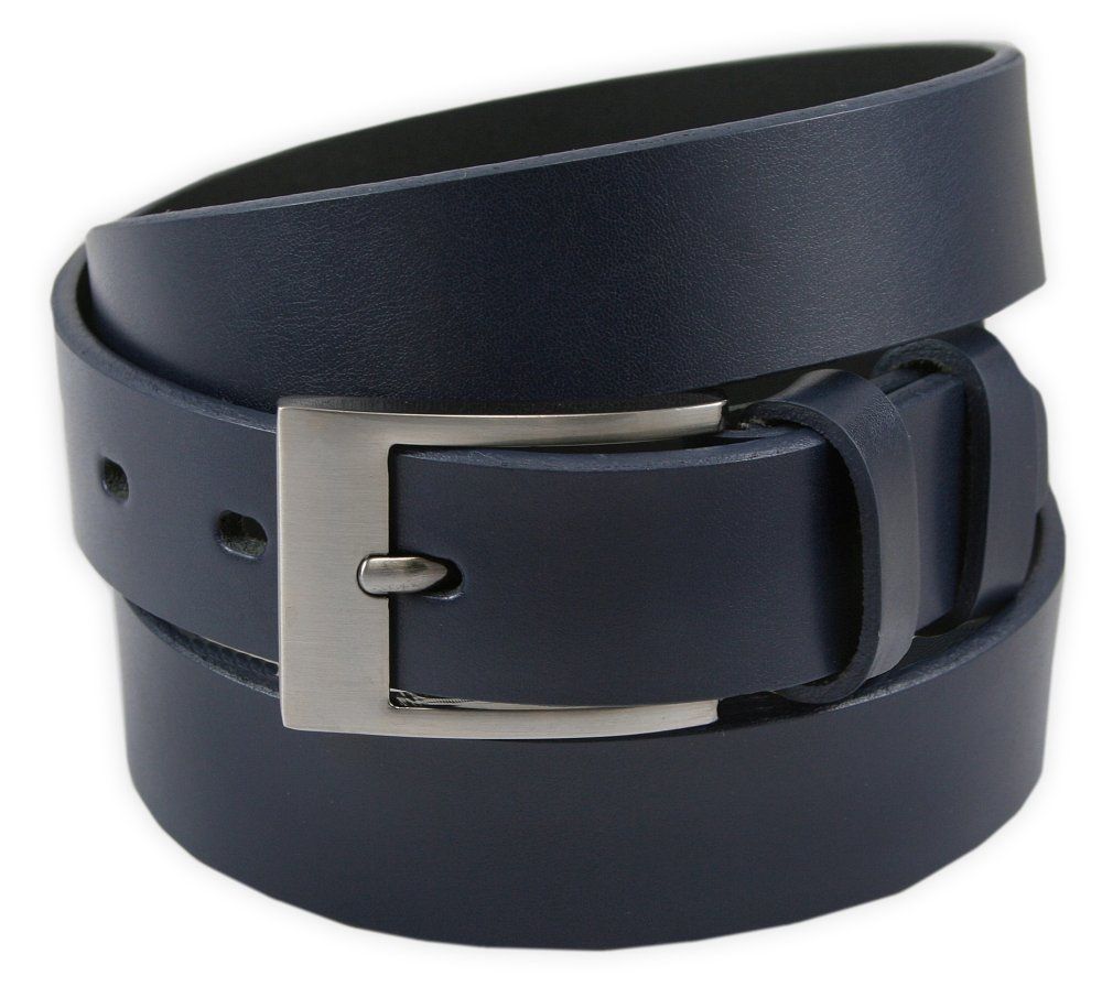 Uniwersalny Pasek Męski do Spodni - Skóra Naturalna - Granatowy