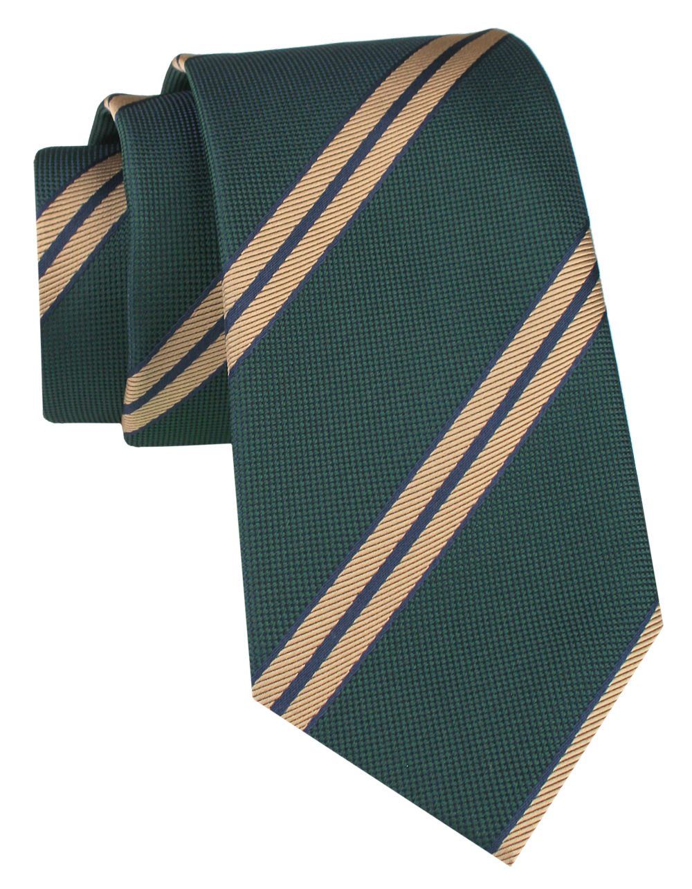 Klubowy, Klasyczny, Męski Krawat - ALTIES - Zielony