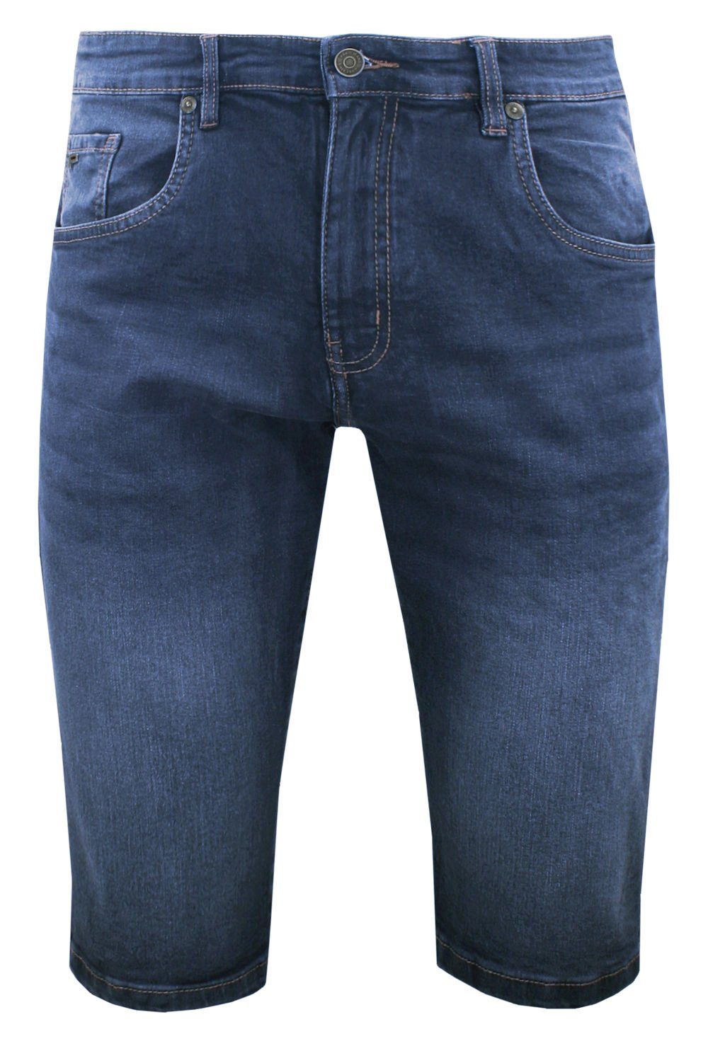 Jeansowe Męskie Szorty (Krótkie Spodenki) - Pako Jeans - Granatowe