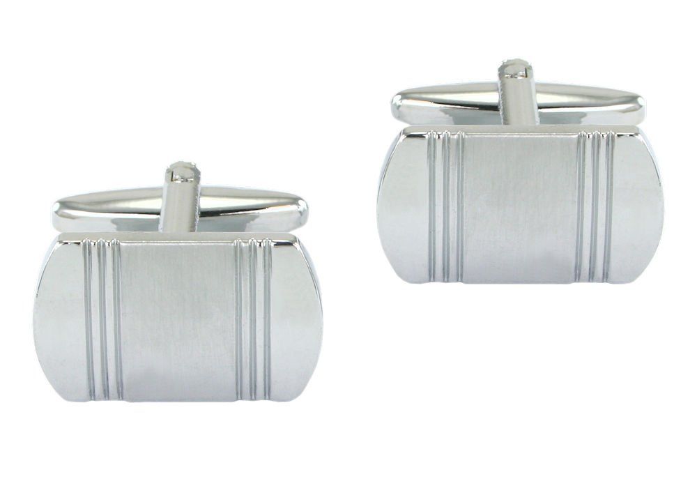 Męskie Spinki do Mankietów - Alties - Srebrny Kolor