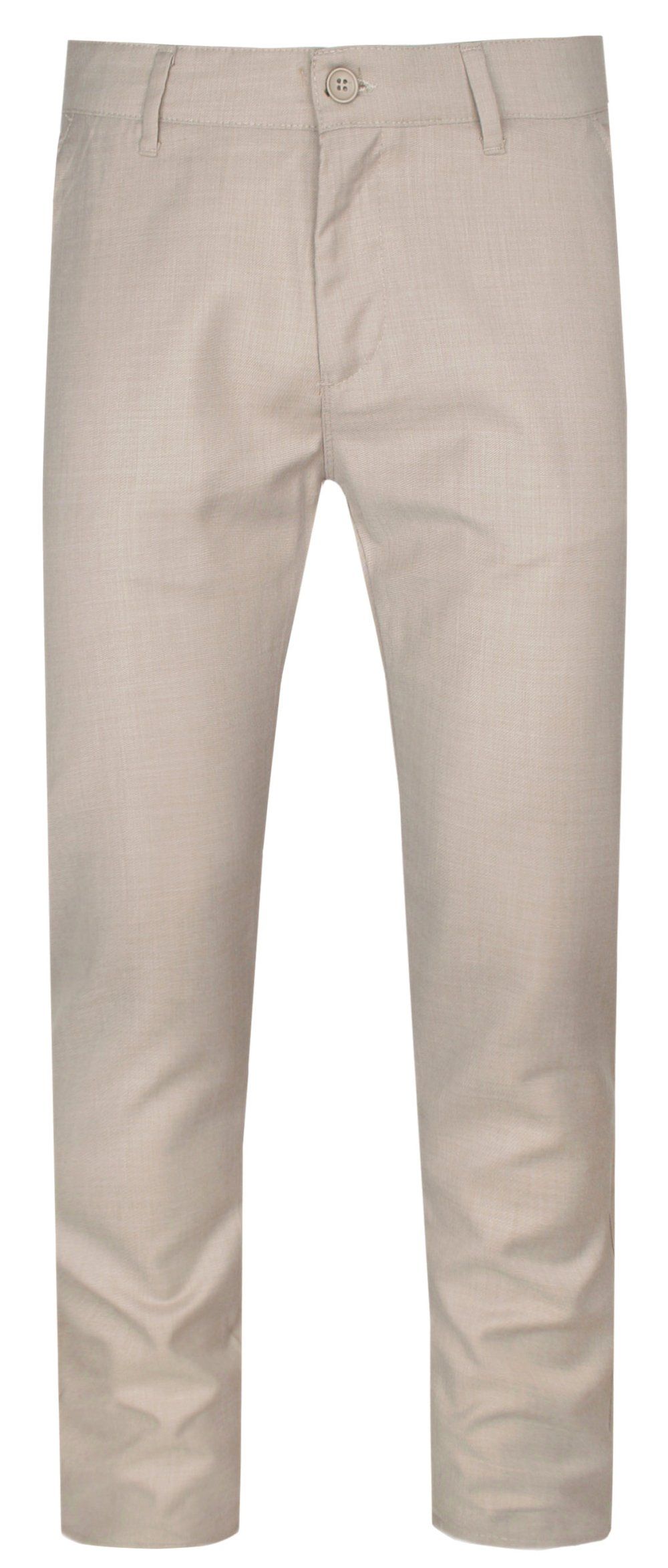 Spodnie Męskie, Chinosy Beżowe, Jednokolorowe, Lekkie -RIGON