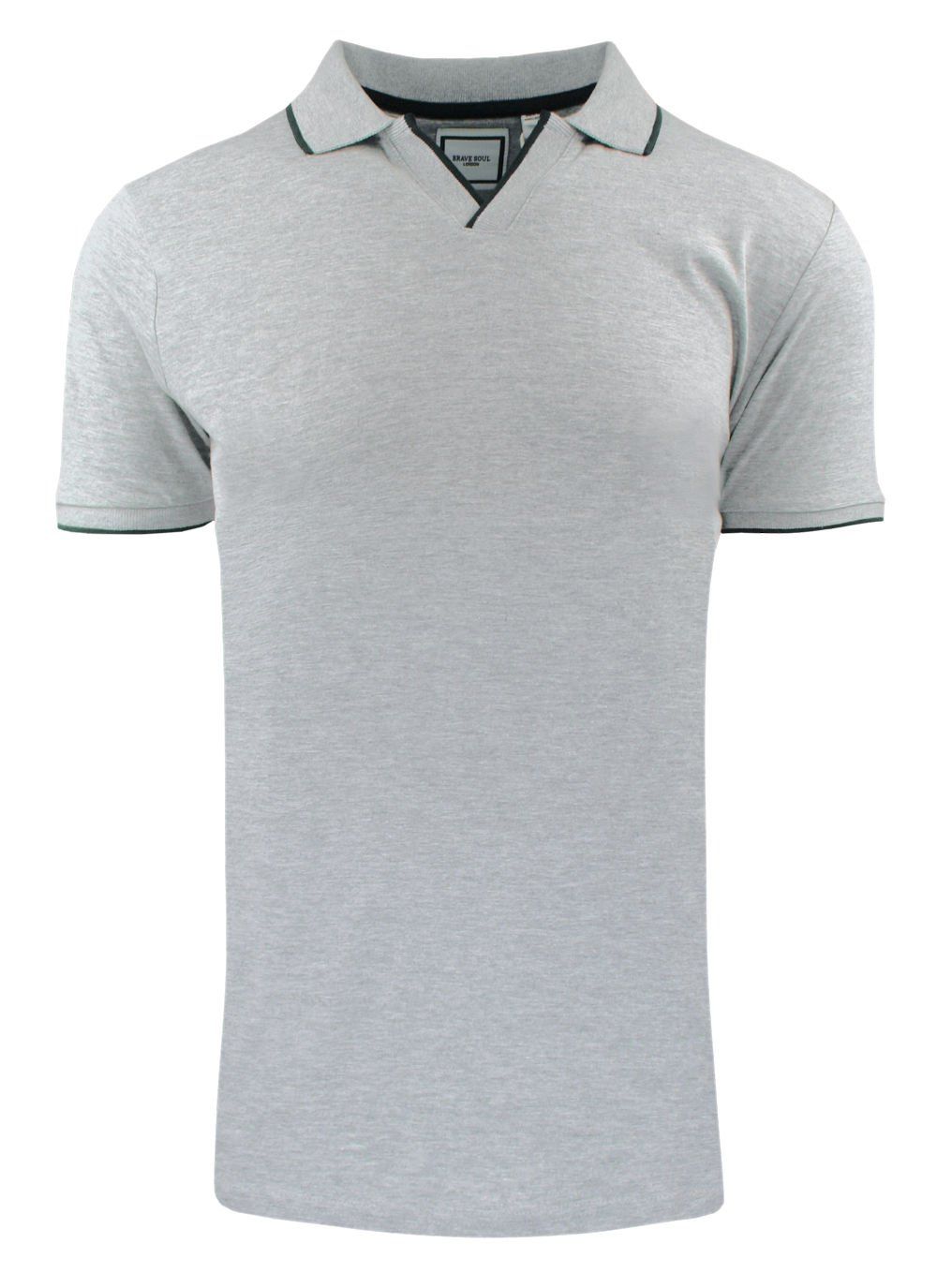 Oryginalna Koszulka Polo - Brave Soul - Popielata