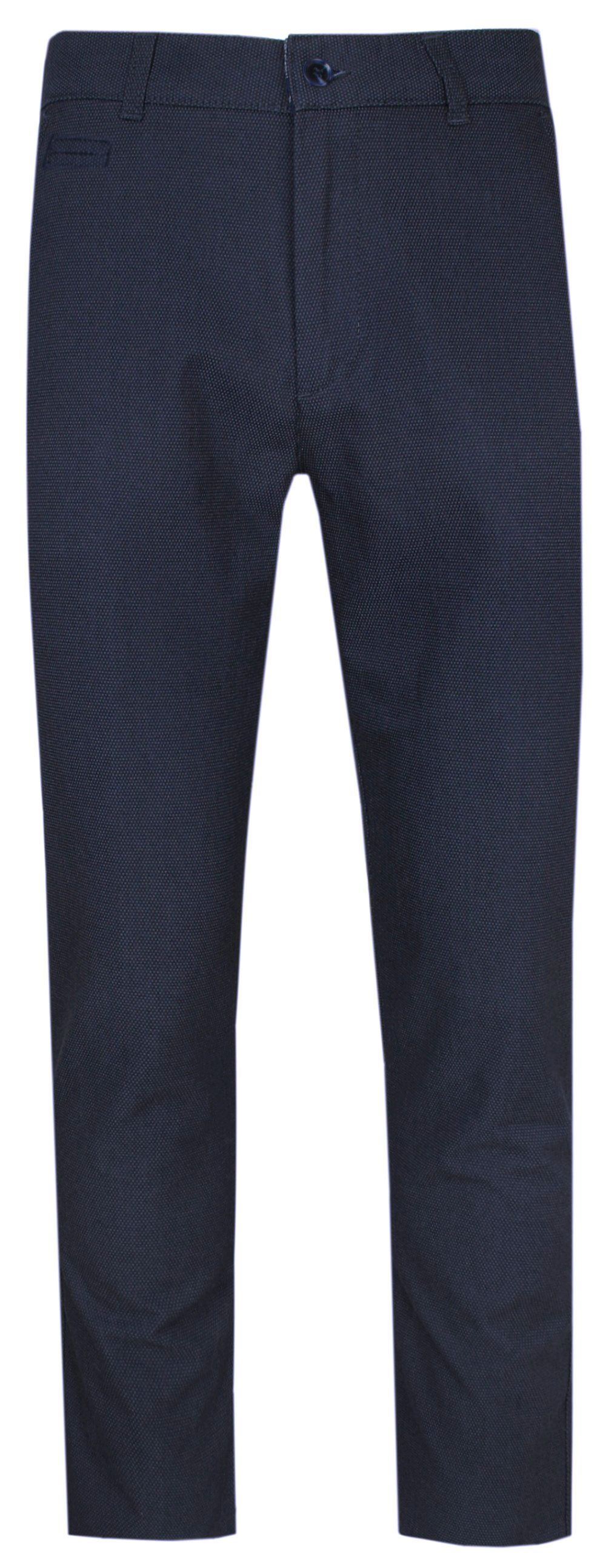 Męskie Spodnie - Rigon - Zwężane Nogawki - Granatowe