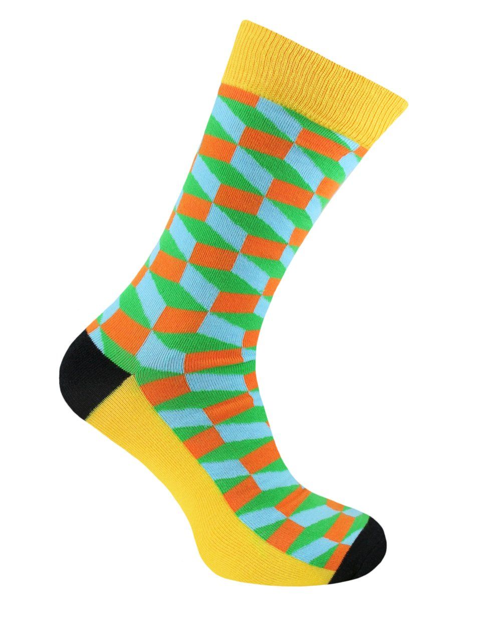 Oryginalne Skarpetki Bawełniane - Alties - Kolorowe, Geometryczne