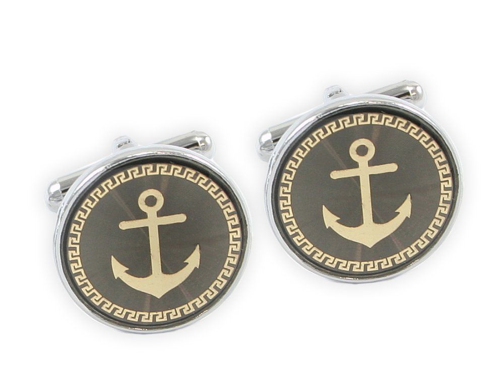 Tematyczne Spinki do Mankietów - Alties - Marynarz, Kotwice