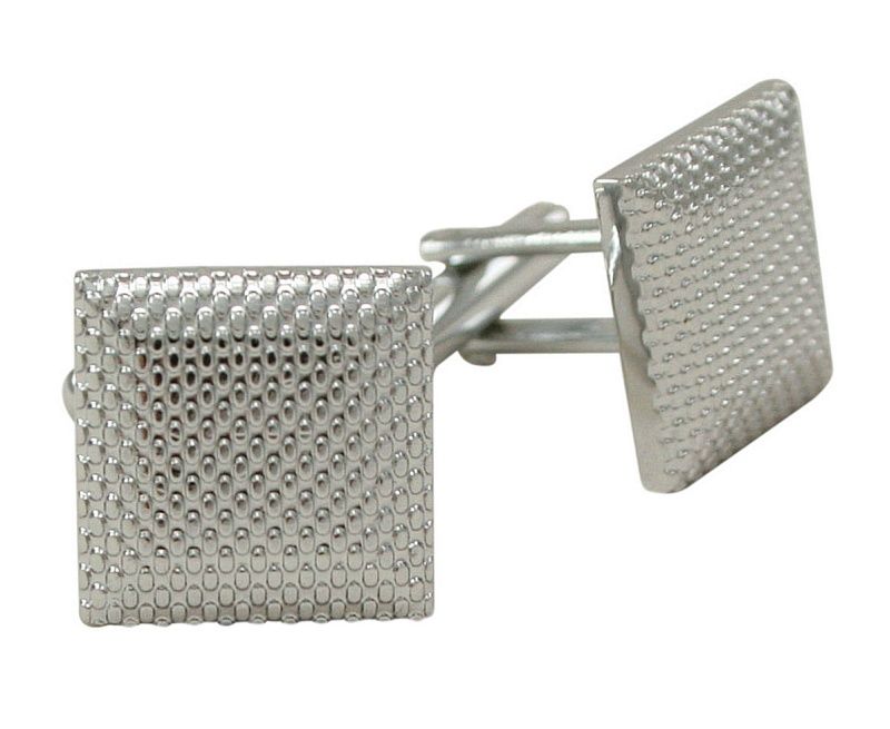 Męskie Spinki do Mankietów - Alties - Kolor Srebrny