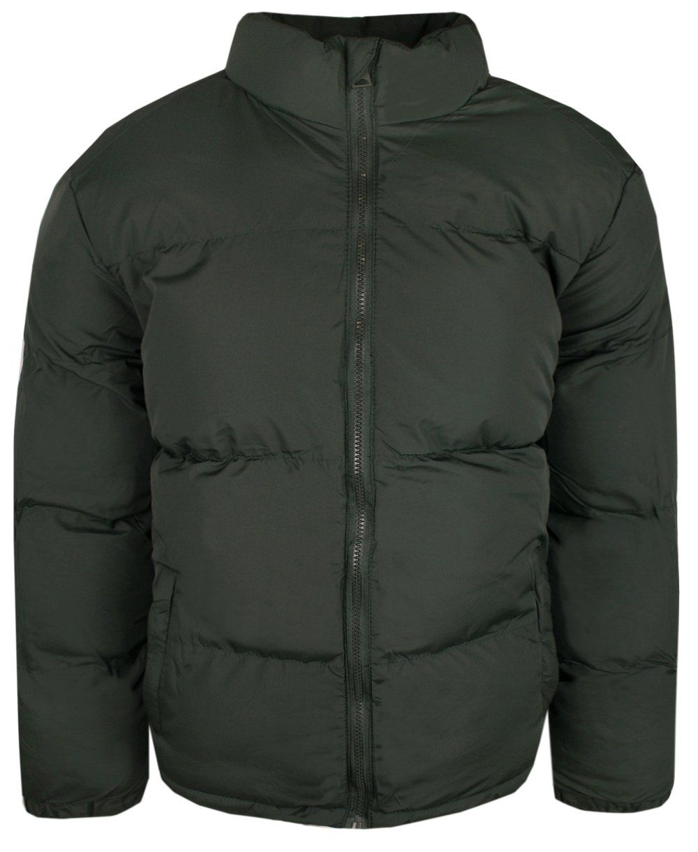 Delikatnie Ocieplona Kurtka Jesienno-Zimowa - Brave Soul - Ciemna Zieleń