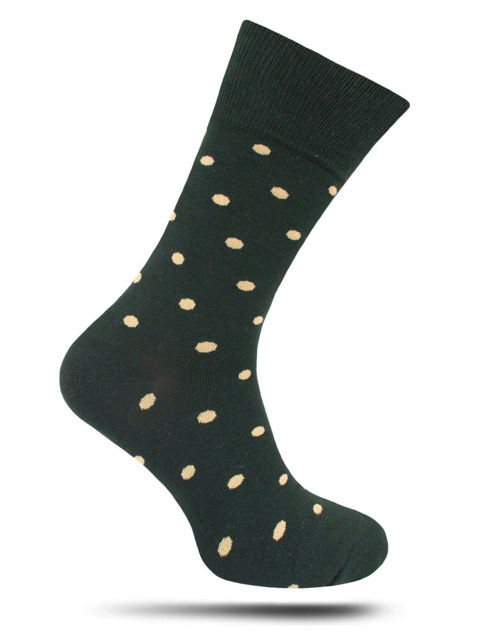 Bawełniane Skarpetki Chattier - Grafitowe w Grochy