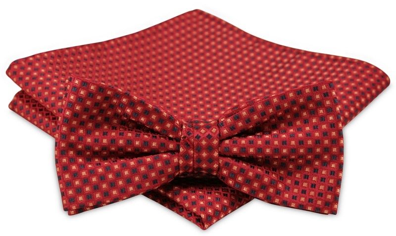 Modna Mucha Męska - Alties - Odcienie Pomarańczowego