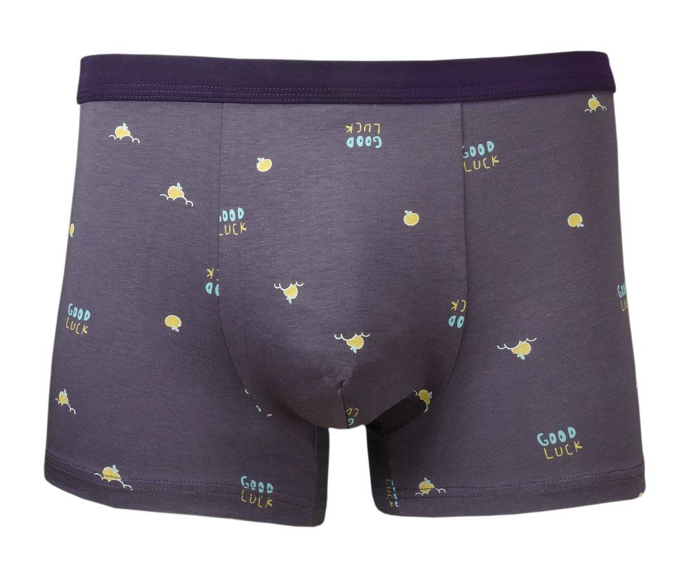 Bokserki Obcisłe, Fioletowe, Good Luck, Powodzenia, Bawełniane, Majtki z Elastanem -ALTIES