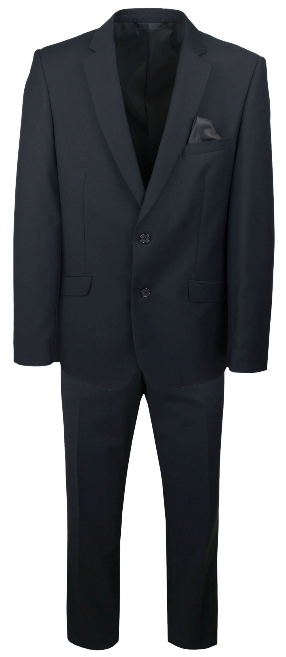 Męski, Taliowany Garnitur (Wesele, Studniówka) - Casino - Czarny