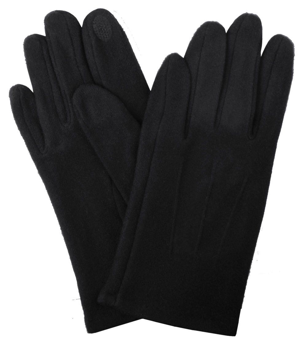 Delikatne i Wygodne Rękawiczki z Wełną - Męskie - Czarne