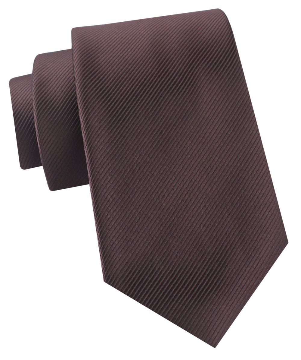 Krawat Męski - Angelo di Monti - Czekoladowy Brąz, Faktura Tkaniny